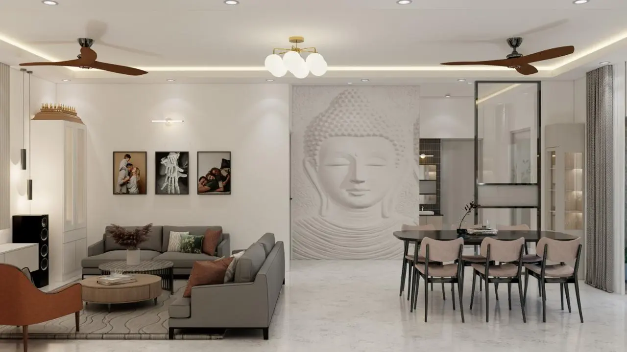 Contemporary Lounge — residential interior by Nook & Kove, Bengaluru