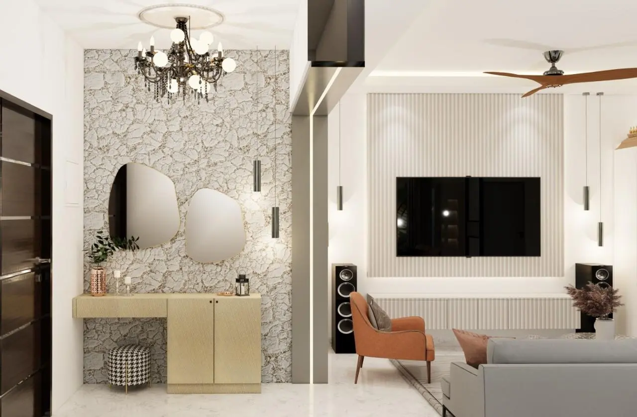 Modern Living Suite — residential interior by Nook & Kove, Bengaluru